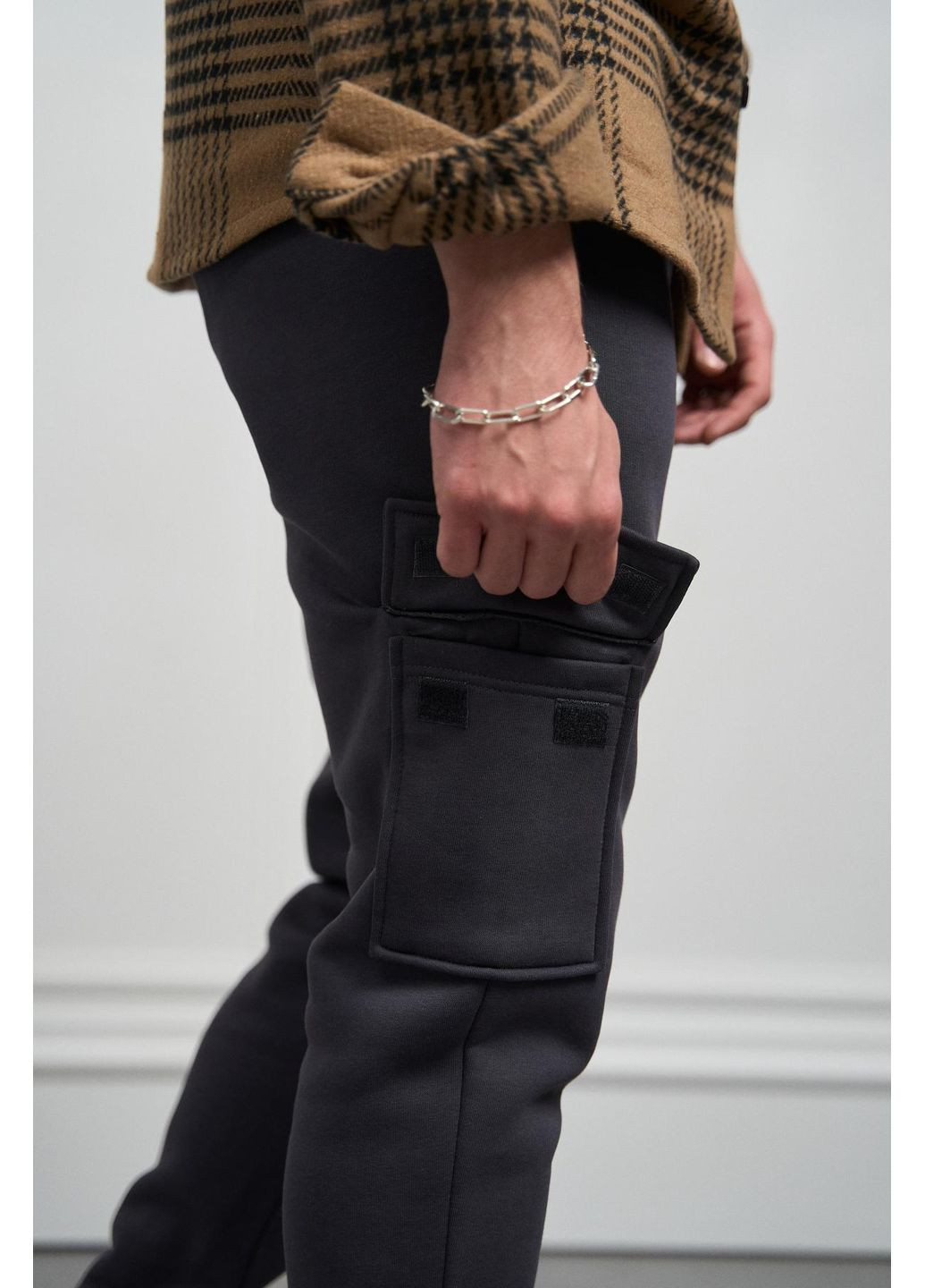 Чоловічі утеплені штани-карго з тринитки Vakko (361657531)