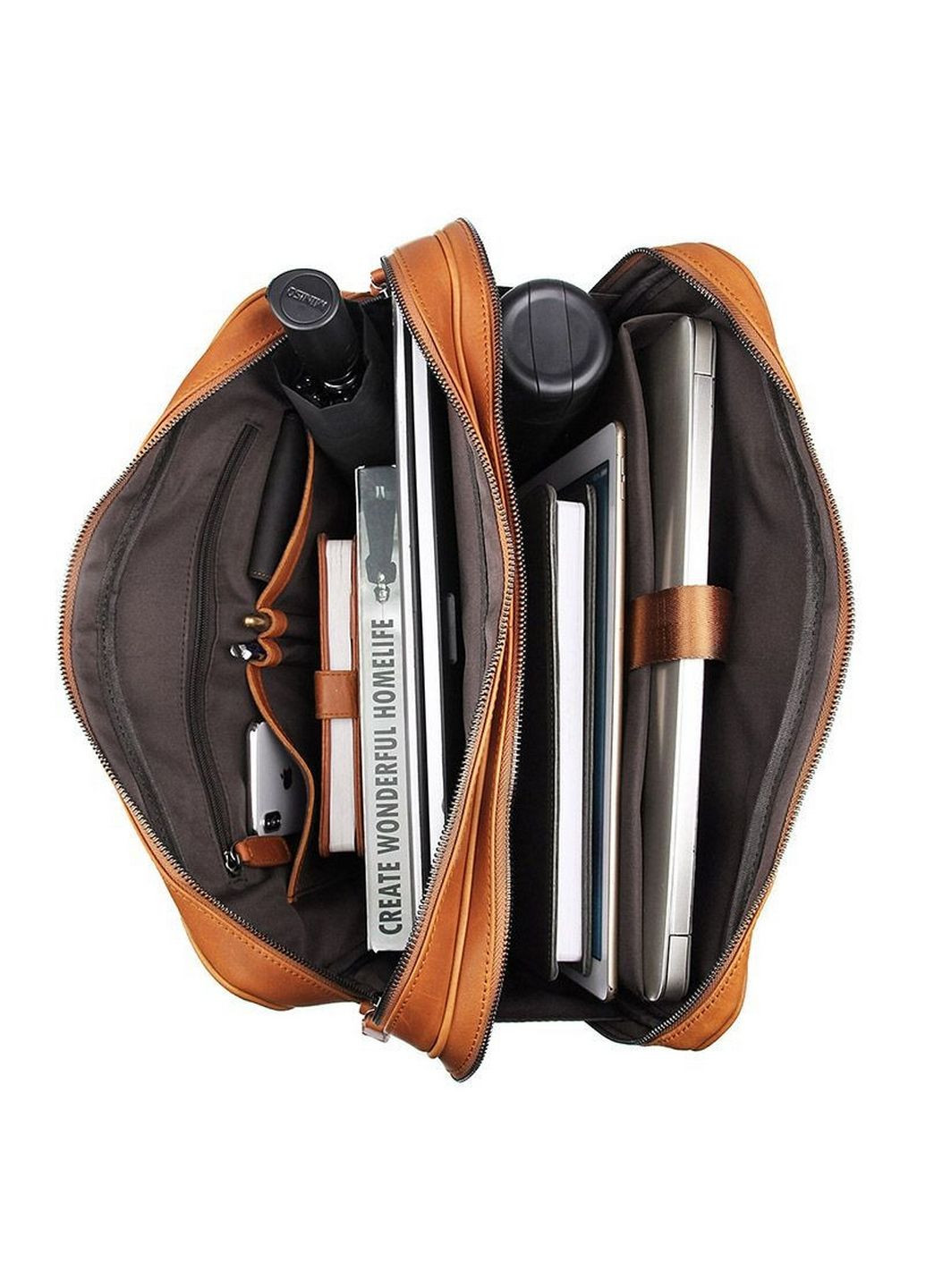 Чоловіча шкіряна сумка 42х9.5х29 см John McDee (315870961)