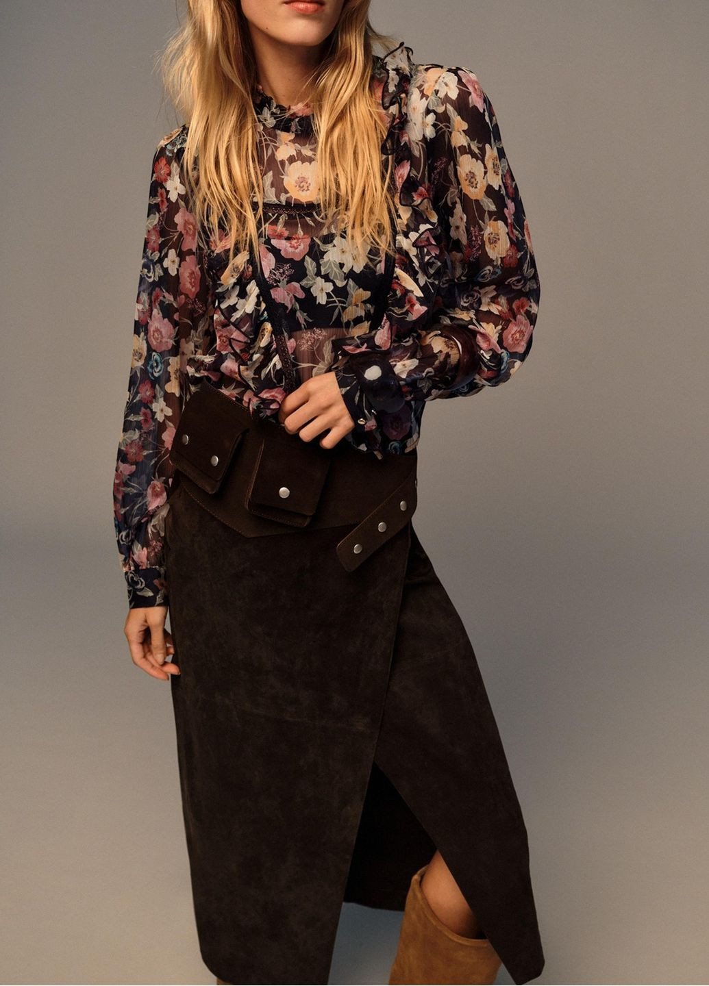 Комбінована блузка Zara