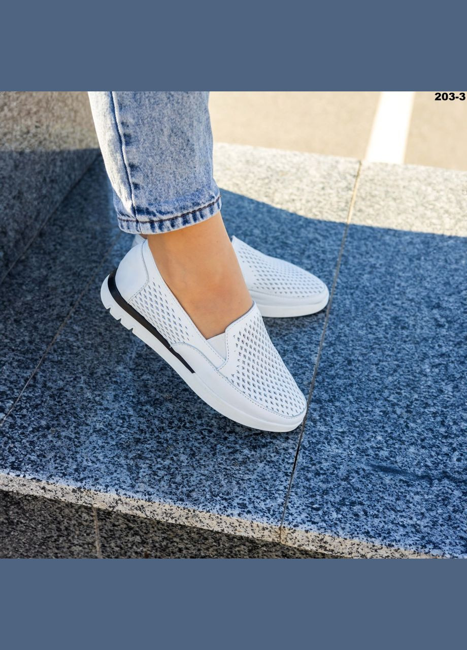 Белые мокасины Vakko