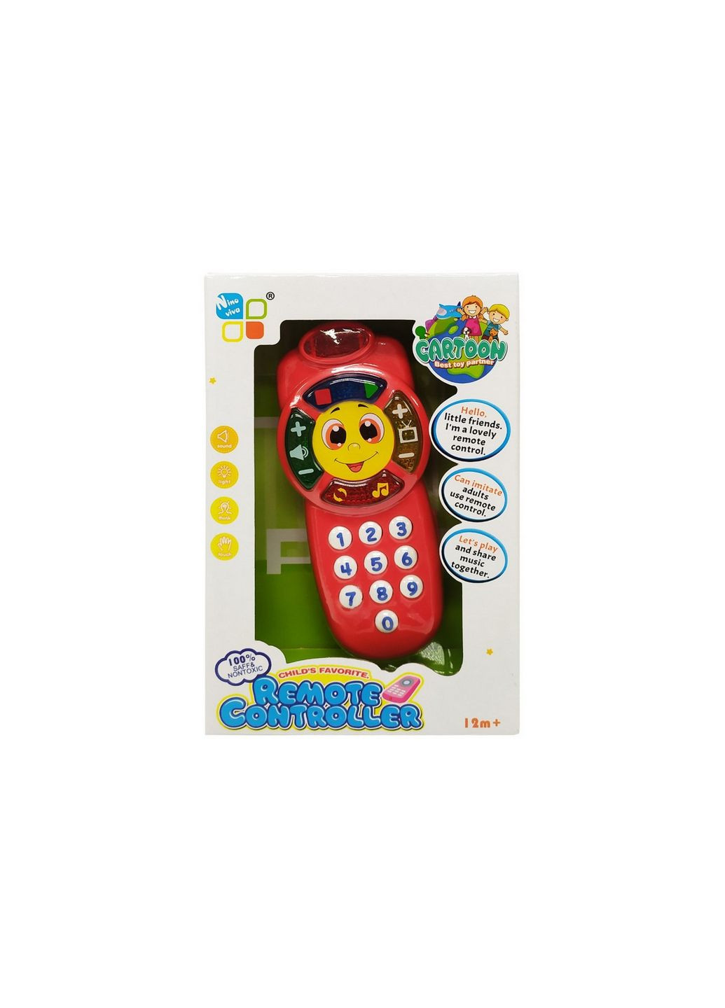 Дитячий мобільний телефон AE00507 англійською мовою Червоний Bambi (288673680)