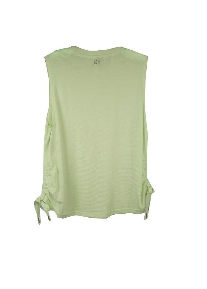 Майка женская perfomance, светло-зеленого цвета, размер L Calvin Klein slim fit - (370442149)