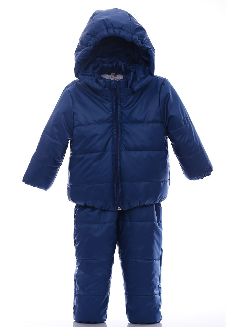 Синій демісезонний комбінезон для хлопчика на холлофайбері малюк темно-бірюзовий 86 см (44905) BABYKROHA