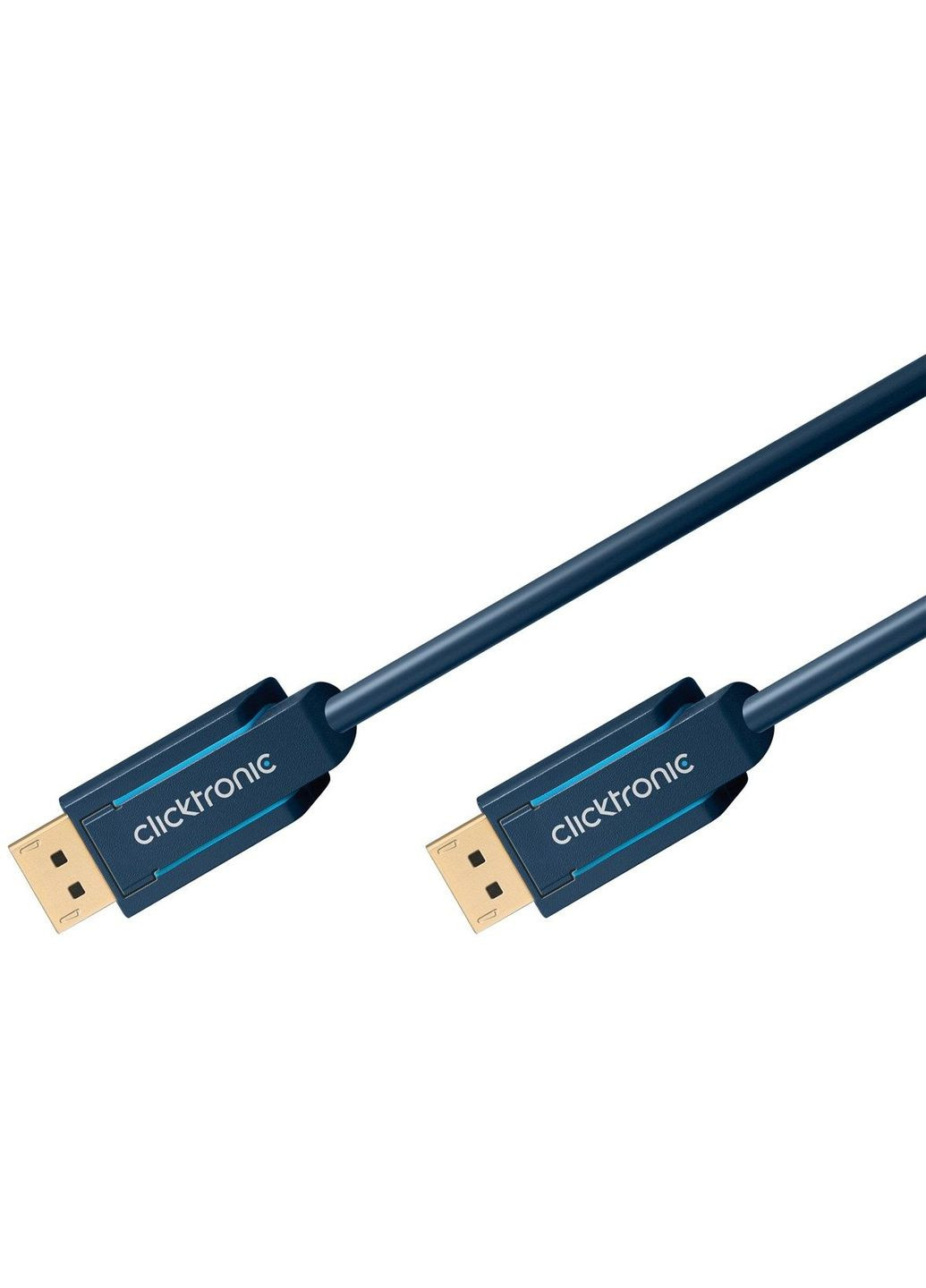 Кабель монітора сигнальний DisplayPort M/M (тато/тато) 2.0m v1.4 8K@60Hz 19pin D=7.3mm OFCu ClickTronic (369645590)