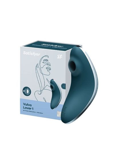Вакуумный клиторальный стимулятор Vulva Lover 1 с вибрацией, Satisfyer (289868814)