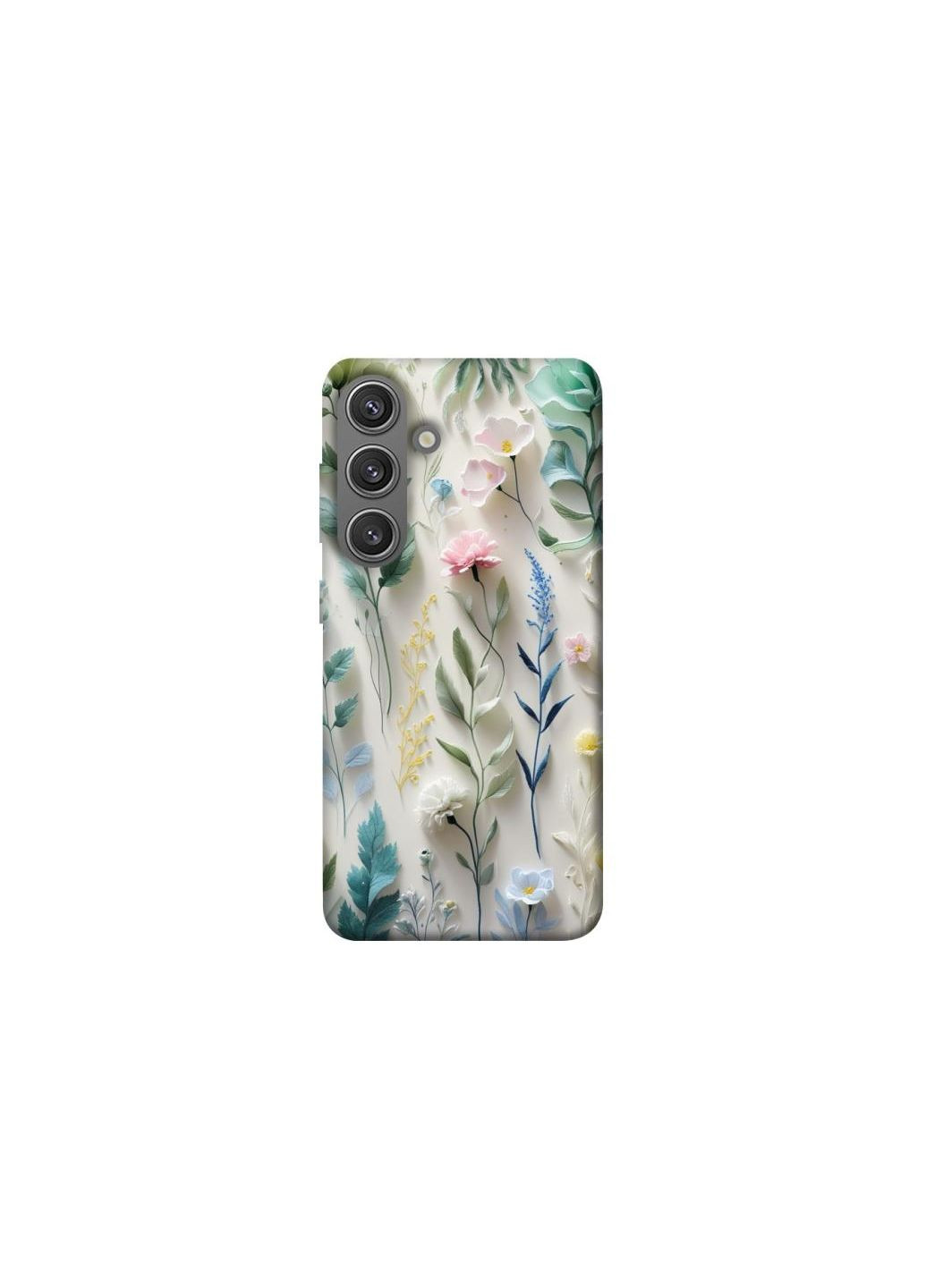 Чехол на Samsung Galaxy S24 Floral design ver.3 Frontalka (361334696)
