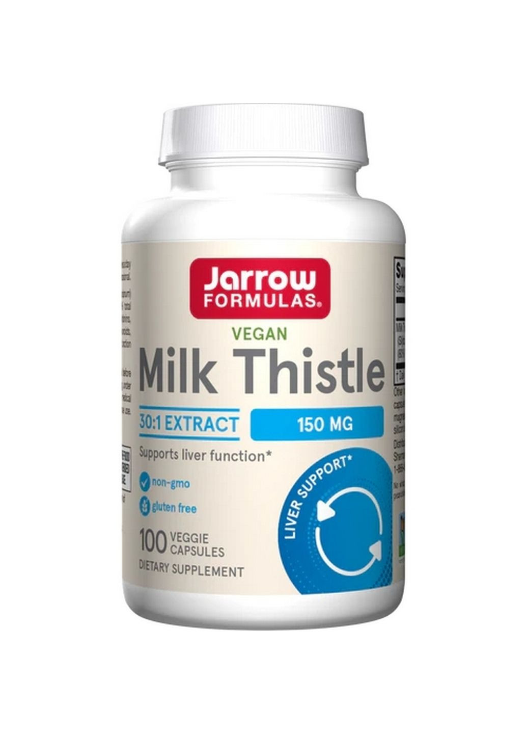 Натуральна добавка Milk Thistle 150 mg, 100 капсул Jarrow Formulas (293479081)