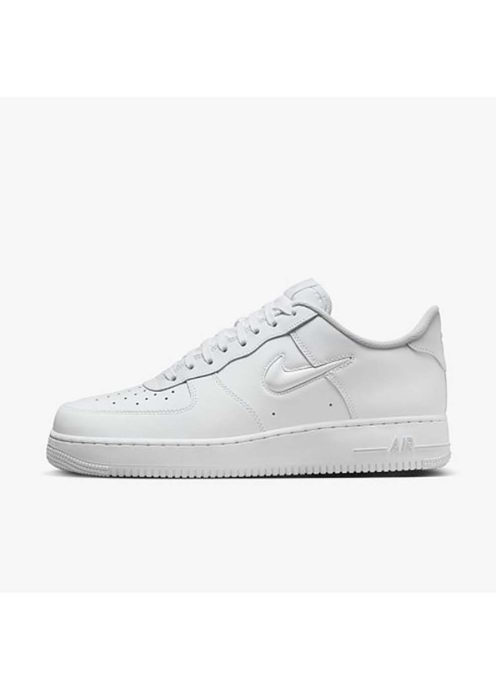 Белые демисезонные мужские кроссовки air force 1 jewel белый Nike