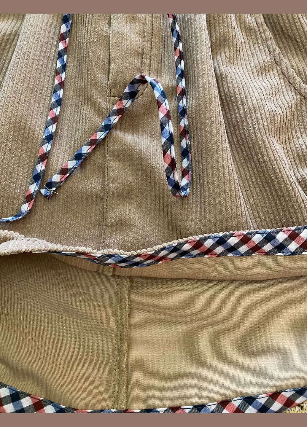 Бежевая повседневный, кэжуал юбка Овен