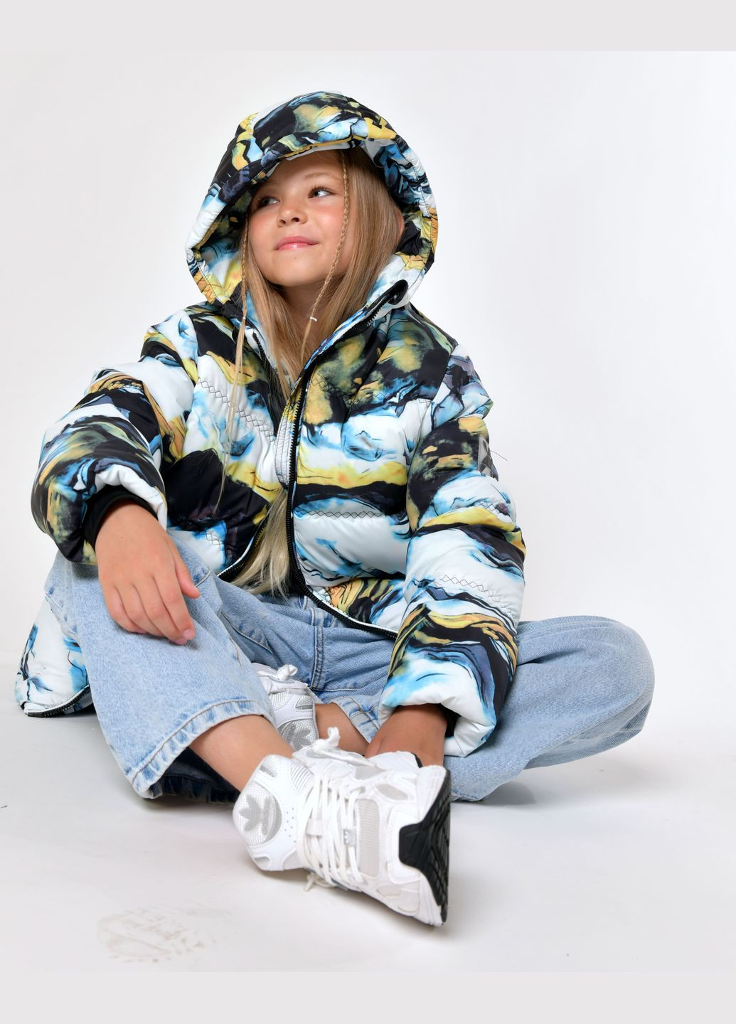 Блакитний зимній Пуховик X-Woyz