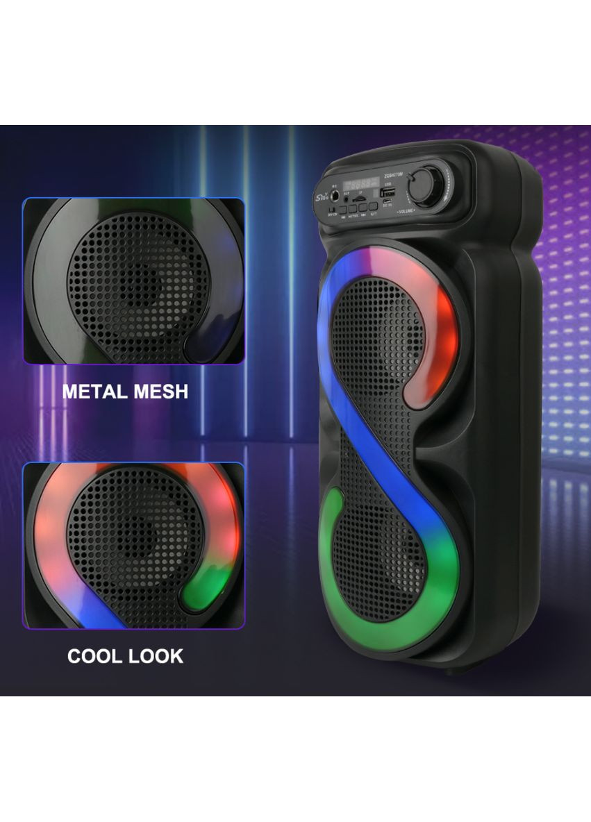 Портативная Bluetooth колонка SING-E ZQS4270M с мощным звуком и аккумулятором Черный No Brand (371995176)