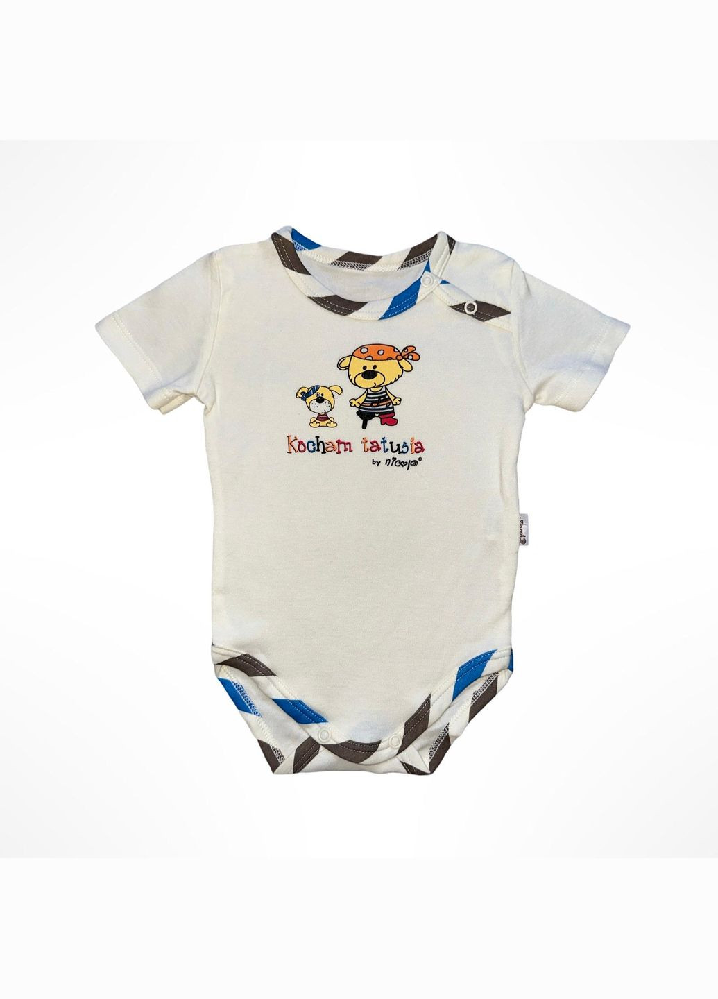 Дитяче боді для хлопчика 68, 74 см Білий (0451) Nicol (337347915)