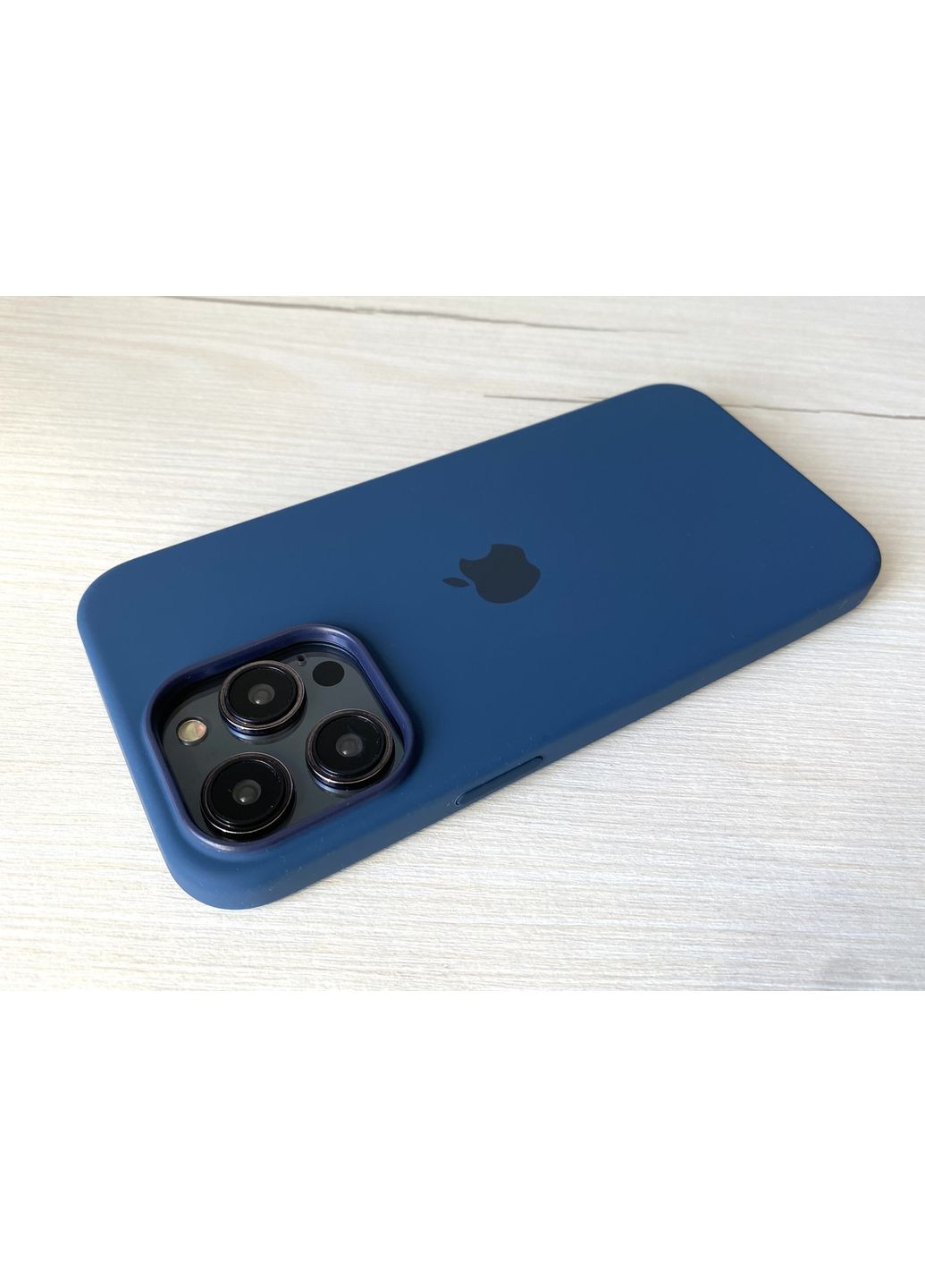 Чохол на 14 PRO MAX Silicone Case Magsafe Силікон мікрофібра з магсейв для айфон 14 ПРО МАКС Blue No Brand (369137063)