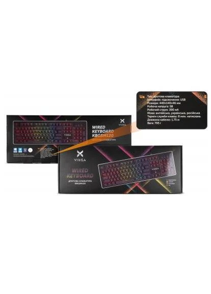 Клавиатура KBGSM120 Black Vinga (400752724)