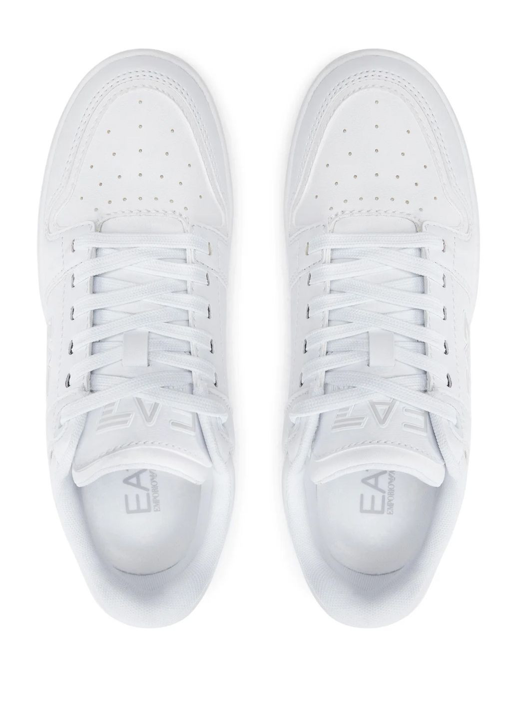 Белые демисезонные кроссовки Emporio Armani