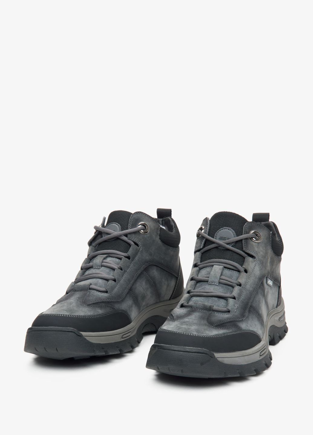 Серые зимние ботинки, цвет серый ES8