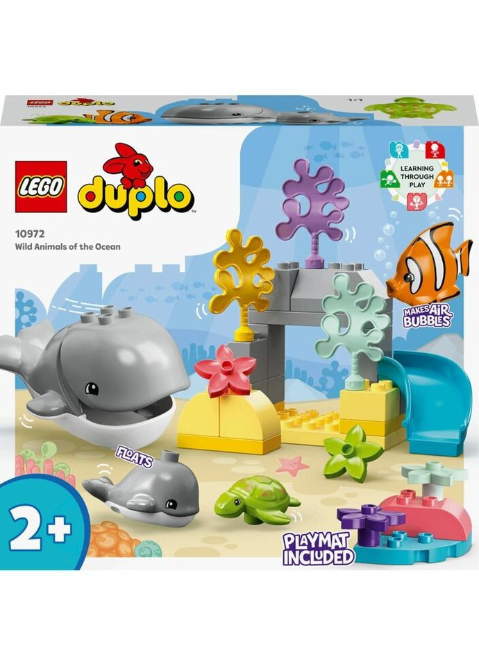 Конструктор DUPLO Town Дикие животные океана 32 деталей (10972) Lego (281425784)