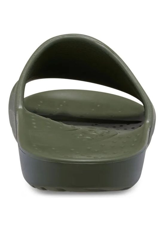 Темно-зеленые пляжные шлепанцы slide army green 210088 Crocs