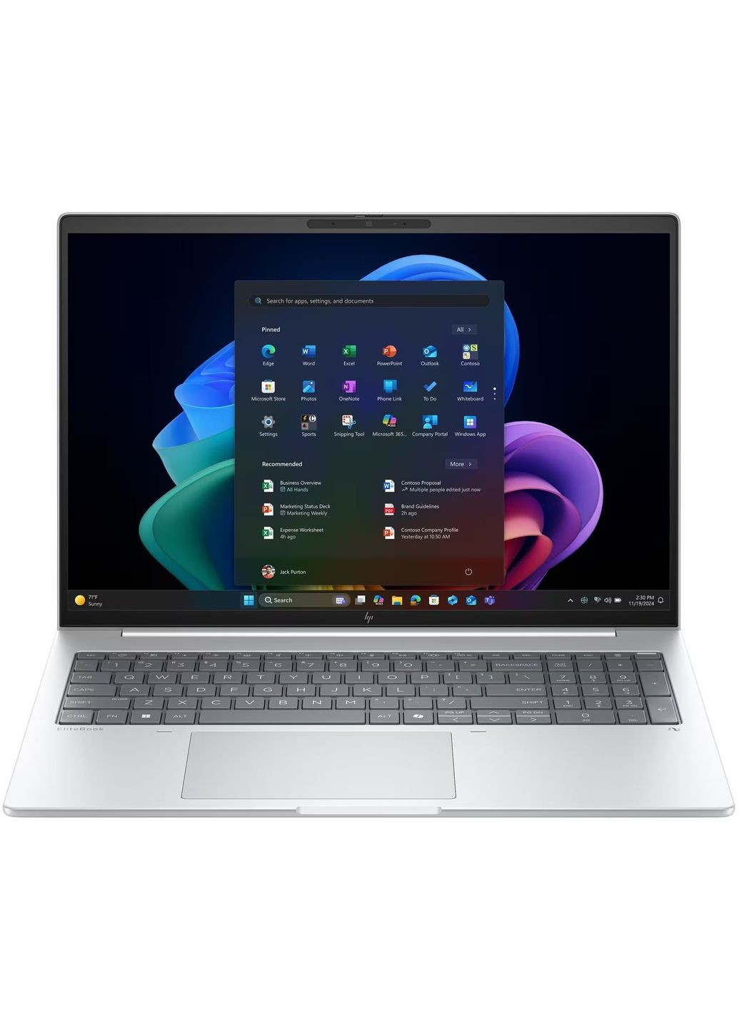 Ноутбук EliteBook 8-G1i 16" WUXGA AG, Intel U7-258V, 32GB, F1024GB, UMA, Win11P, сріблястий HP (368904285)