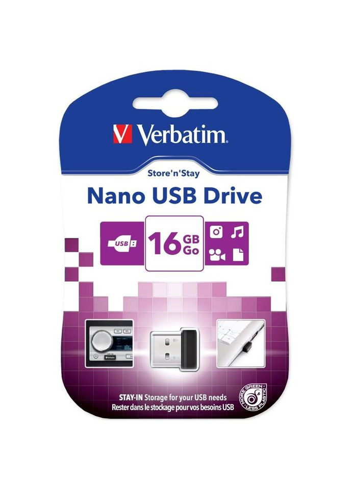 Флеш-драйв store'n'go NANO 16 Gb (97464) Verbatim (326800557)