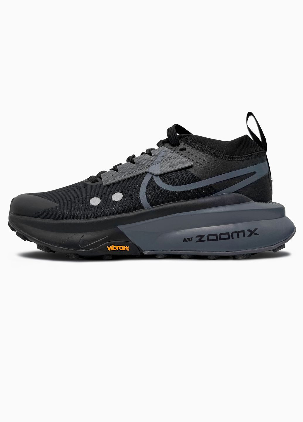 Черные демисезонные кроссовки мужские nike zegama trail 2 zoomx black | найк зегама треил 2 черные No Brand
