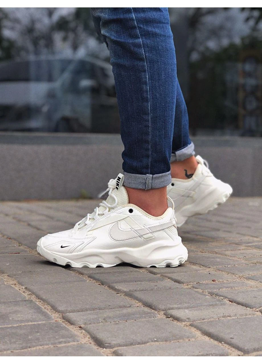 КРОССОВКИ ЖЕНСКИЕ NIKE TC 7900 WHITE НАЙК ТК 7900 ВАЙТ БЕЛЫЕ No Brand белые демисезоны (391998598)