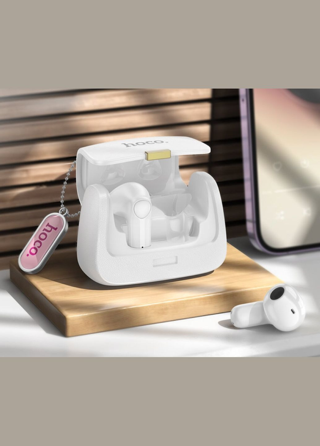 Бездротові навушники Dawn handbag BT headset White Hoco DES35 (340277631)