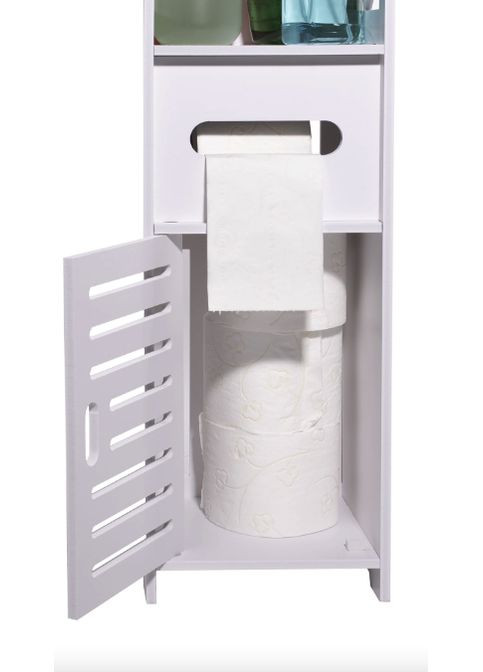 Пенал-шкаф Cubic для ванны 120см напольный Leobert (304402106)