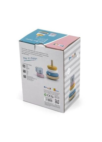 Развивающая игрушка (44005) Viga Toys Пирамидка PolarB Белый медведь (366656161)