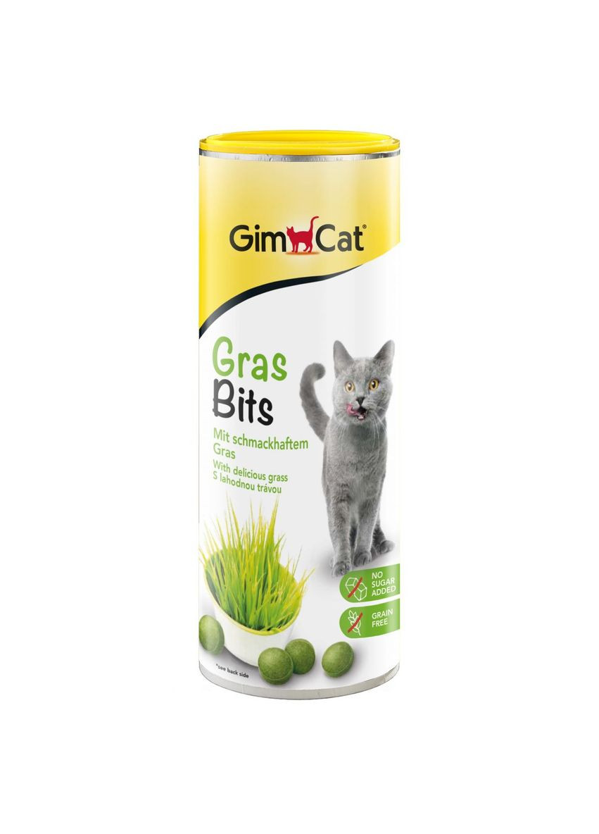 Ласощі для кішок GimCat Gras Bits з травою, 425г Gimpet (292260057)