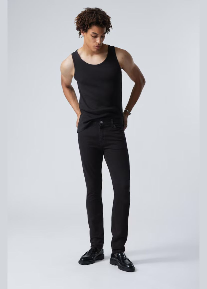 Черные демисезонные джинсы Weekday