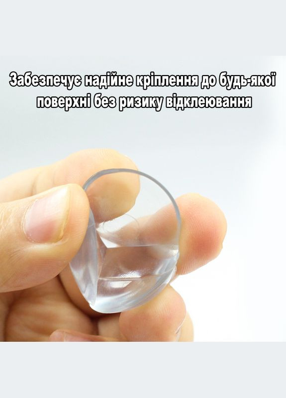 Силиконовые накладки на острые уголки мебели для защиты детей от ударов, прозрачные, круглые, 10шт No Brand (318065797)