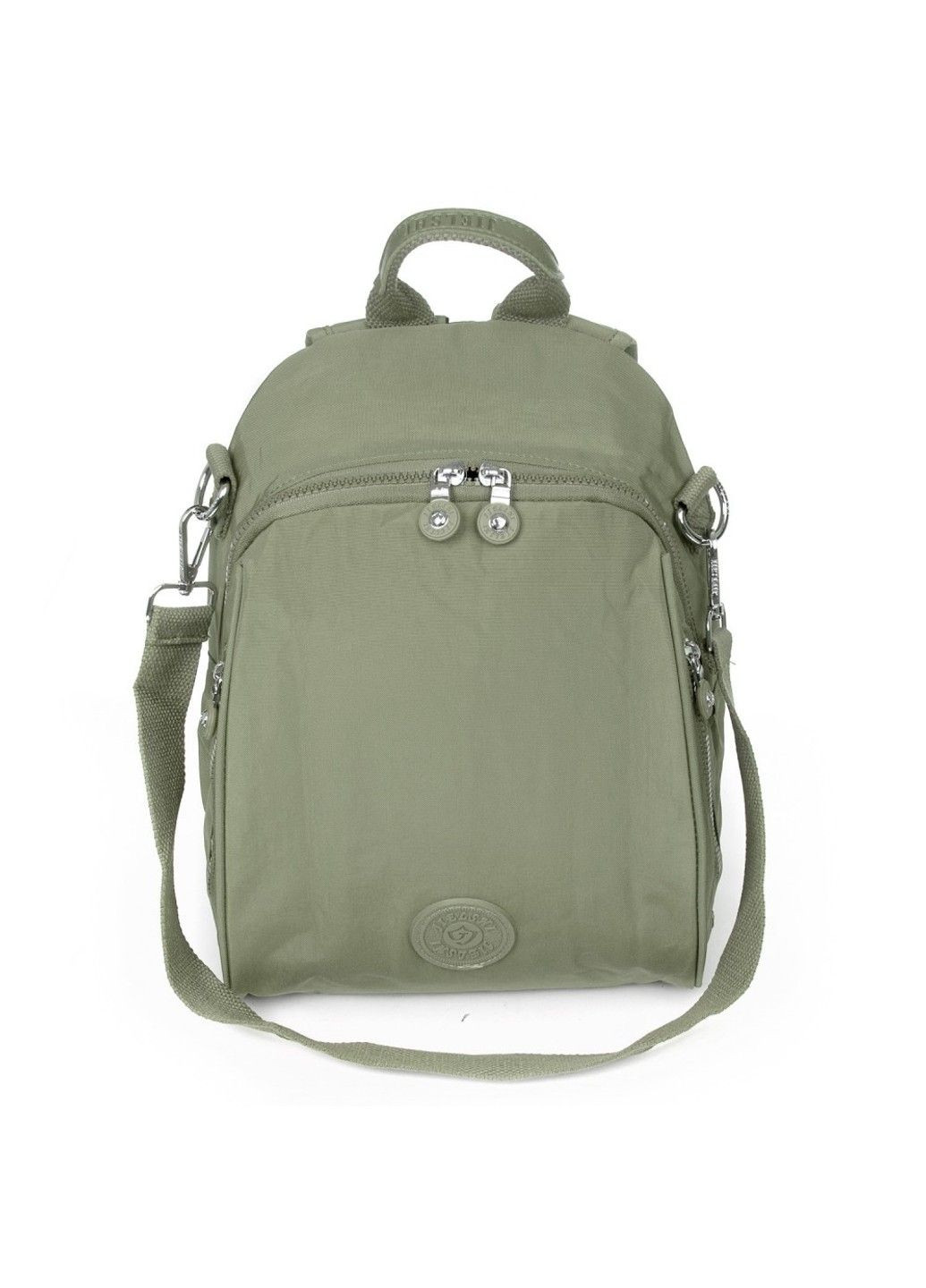 Жіночий рюкзак з тканини 7020 d.green Jielshi (340234980)
