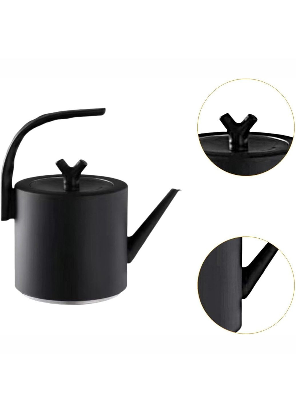 Кавовий чайник із вузьким носиком для пуровер для заварювання кави та чаю стильний корпус із нержавіючої сталі No Brand (360867197)