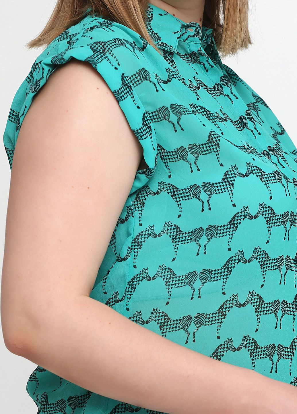 Бірюзова блуза бірюзовий Axel