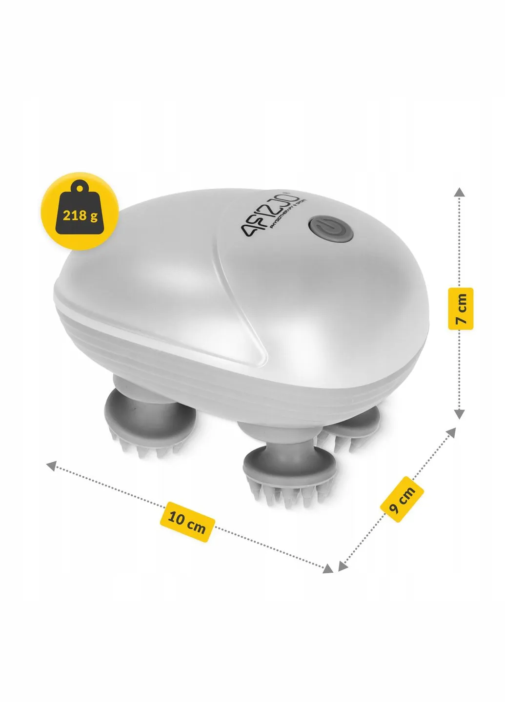 Електричний масажер для голови Smart Head Massager White (P-5907739319500) 4FIZJO (301671657)