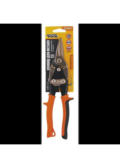 Ножиці для металу 250 мм прямі 01-0427 (01-0427) Mastertool (335049623)