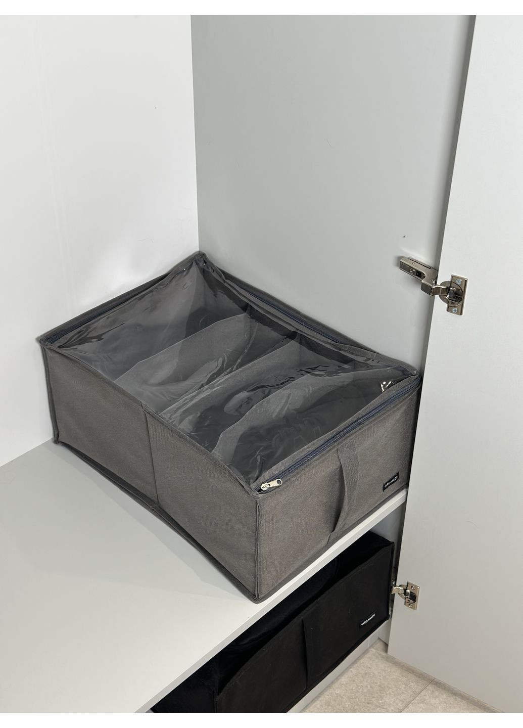 Органайзер для хранения демисезонной обуви до 44 размера на 4 пары 48*34*20 см (белый) Organize (356473631)