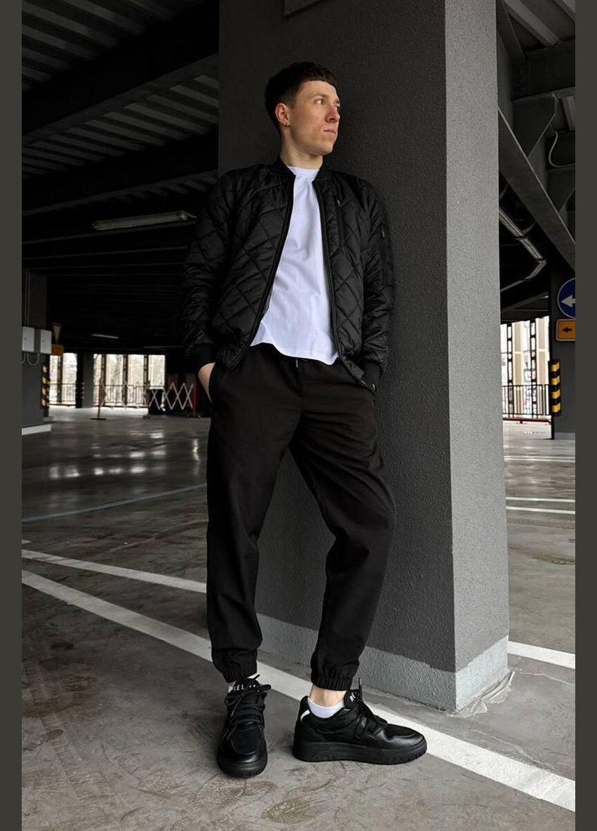 Черные кэжуал демисезонные брюки Reload