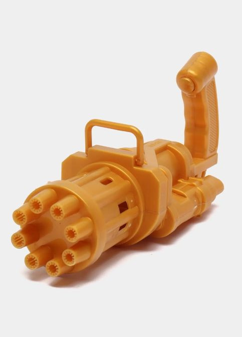Іграшковий кулемет Gatling Electric Bubble Gun для бульбашок, жовтий No Brand (315816954)