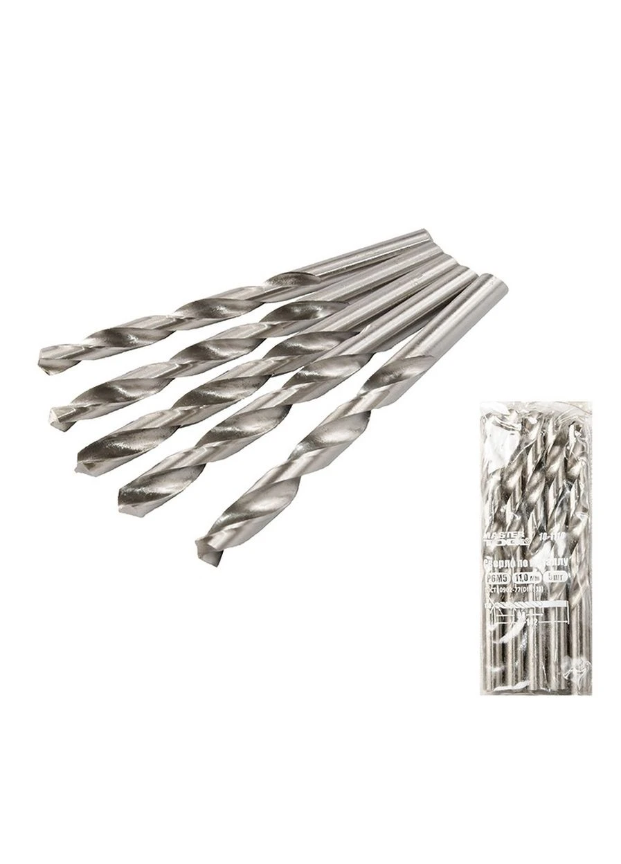 Сверло по металлу HSS 11,0х142 мм WHITE 10-1110 Mastertool (392104207)