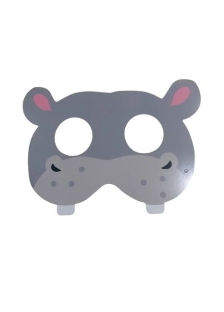 Дитяча маска Бегемот картон one size сірий Jannet Маска (317242316)