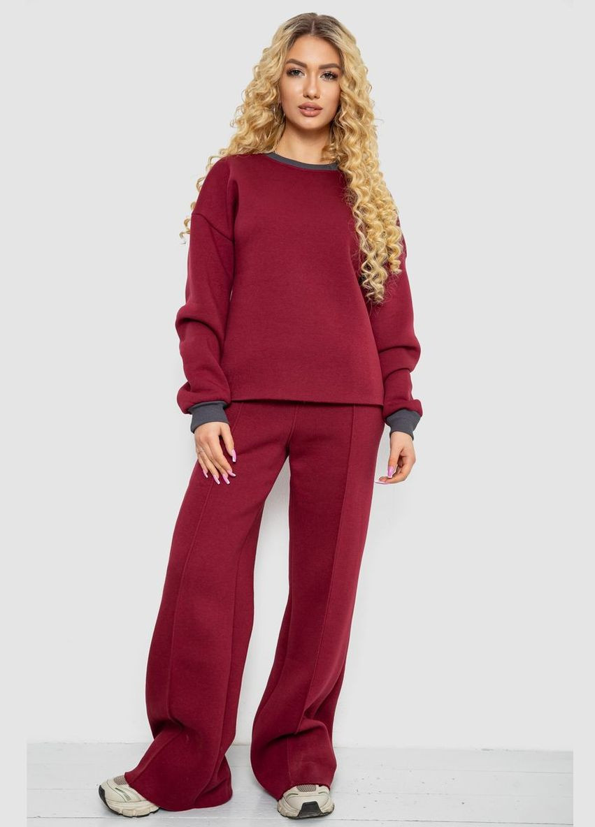 Спортивний костюм жіночий на флісі, колір чорний, 102R7733 Ager (317225247)