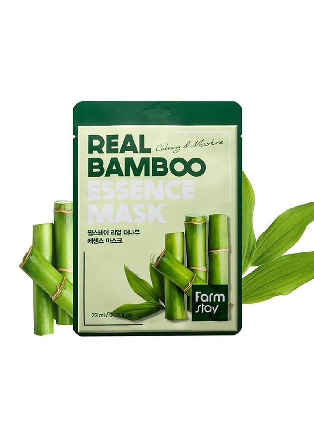 Маска тканевая с экстрактом бамбука Real Bamboo Essence Mask, 23ml FarmStay (298054026)