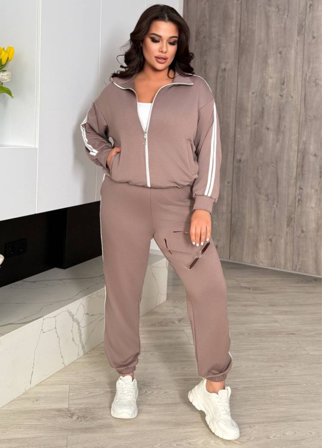 Костюм двійка: Кофта на блискавці та штани Tik-Tak (325401543)