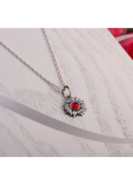 Кулон серебряный Подсолнух Light Siam 925 Skifska Etnika (364202906)