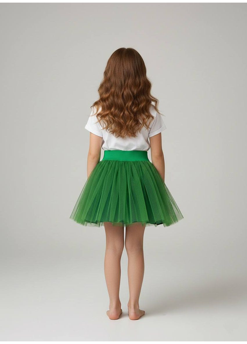 Спідниця фатинова 'Туту' Зелена з бавовняною підкладкою (104-134 см) Piccolo (370934520)