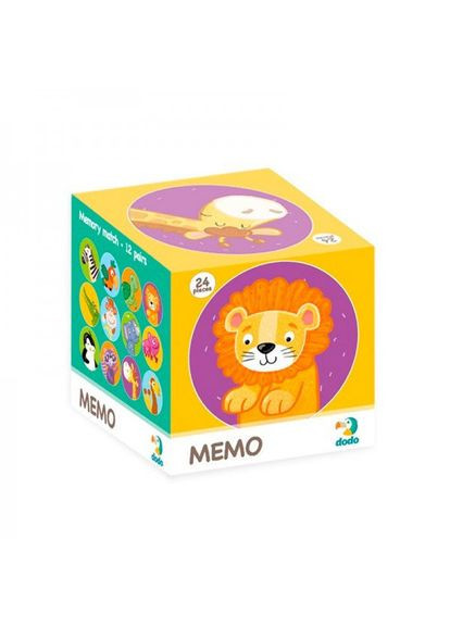 Дитяча настільна гра Мемо "Дикі тварини" DoDo 300157 від 3-х років DoDo Toys (345072023)