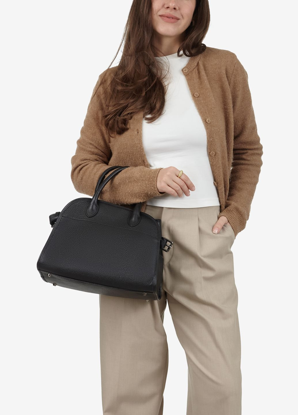 Сумка женская кожаная тоут средняя Tote Regina Notte (322016857)