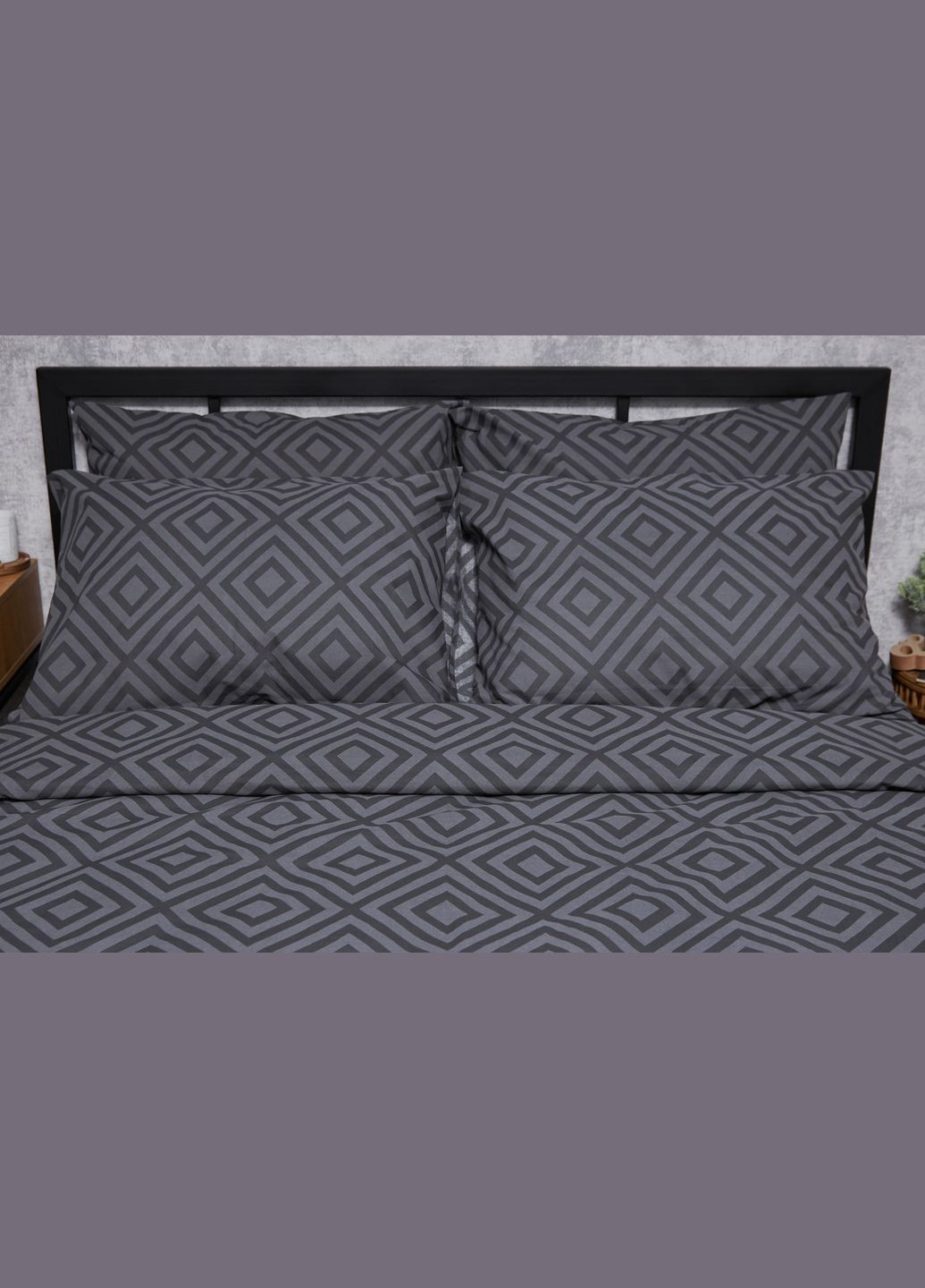 Комплект постільної білизни Бязь Gold Люкс «» King Size 220x240 наволочки 4х50х70 (MS-820004658) Moon&Star Storm (293148004)